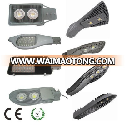 led street light 12w/24w/36w/48w/50w/100w/150w different shaped aluminum housing